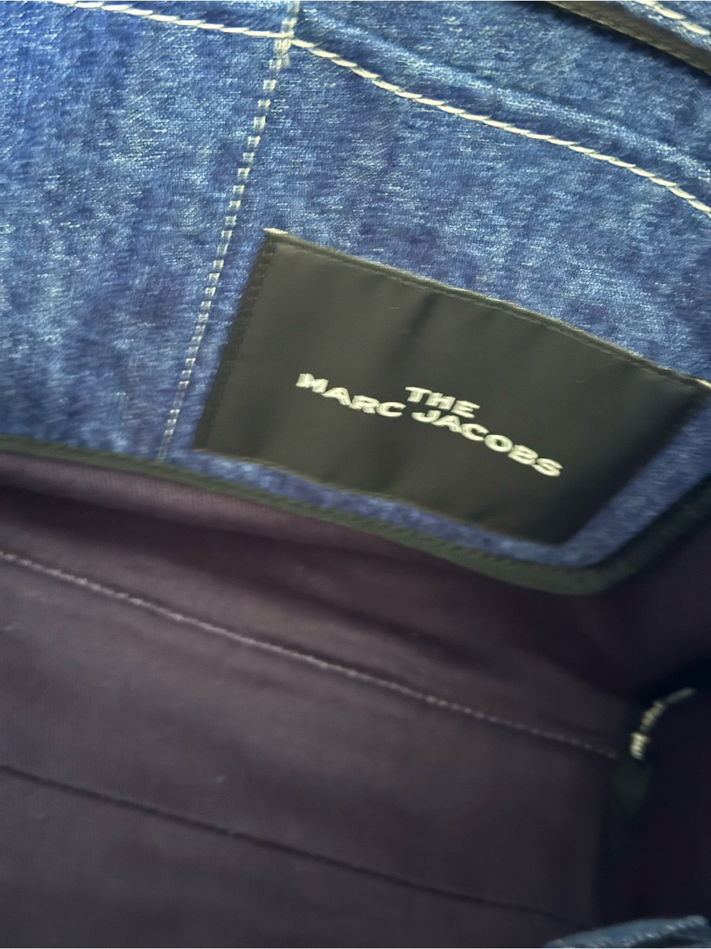 Marc Jacobs Patchwork Denim Tote Bag in Blue - Picture 7 of 10